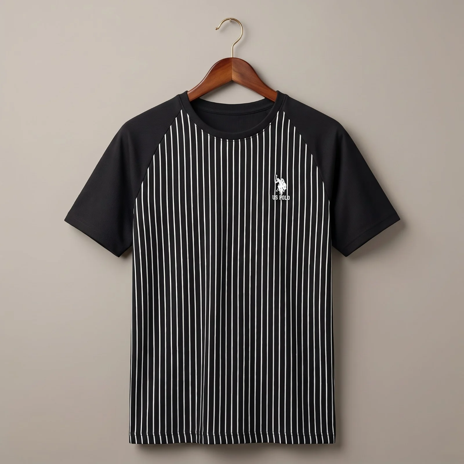 Men's Striped Raglan Sleeve T-Shirt