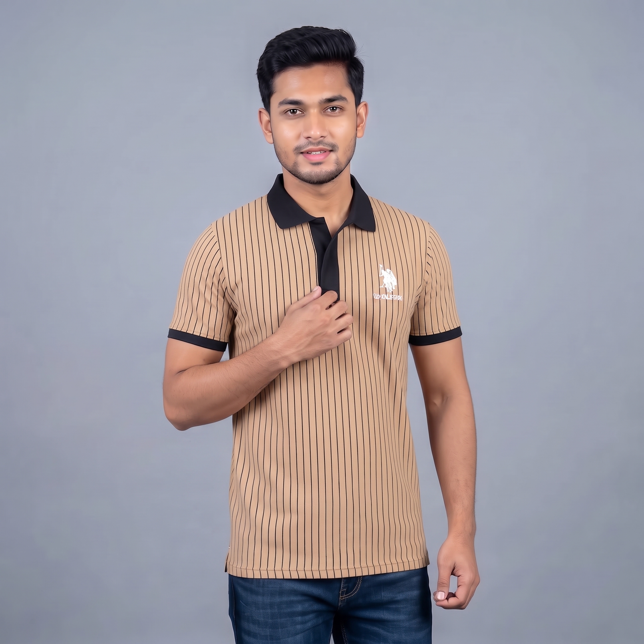 Men's Striped Raglan Sleeve T-Shirt