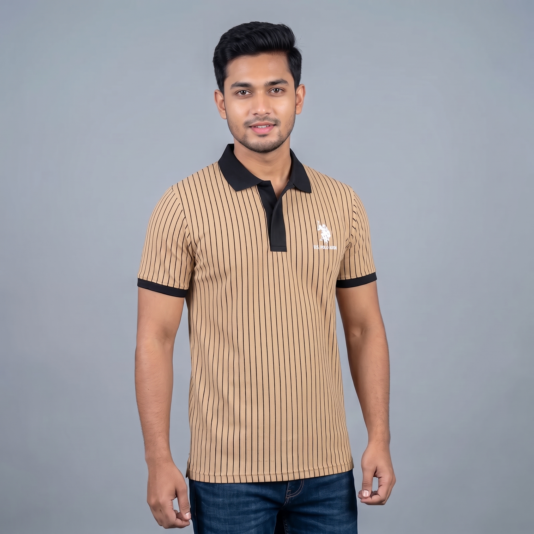 Men's Striped Raglan Sleeve T-Shirt